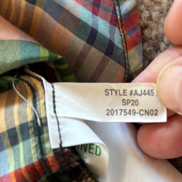 J Crew Peach Plaid Pants - Picture 2 of 5